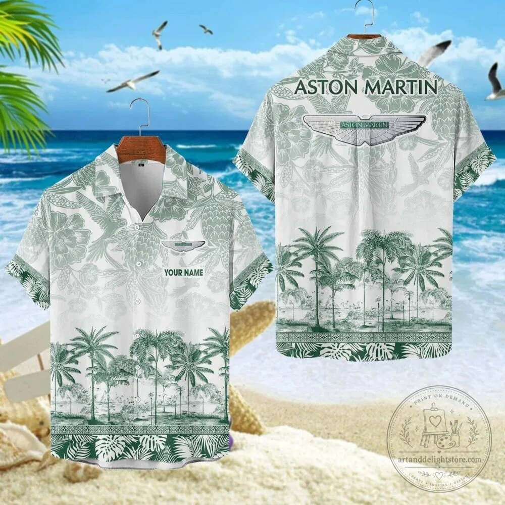 Aston Martin Custom Name Tropical Palm Trees Hawaiian Shirt 10 Aston Martin Custom Name Tropical Palm Trees Hawaiian Shirt
