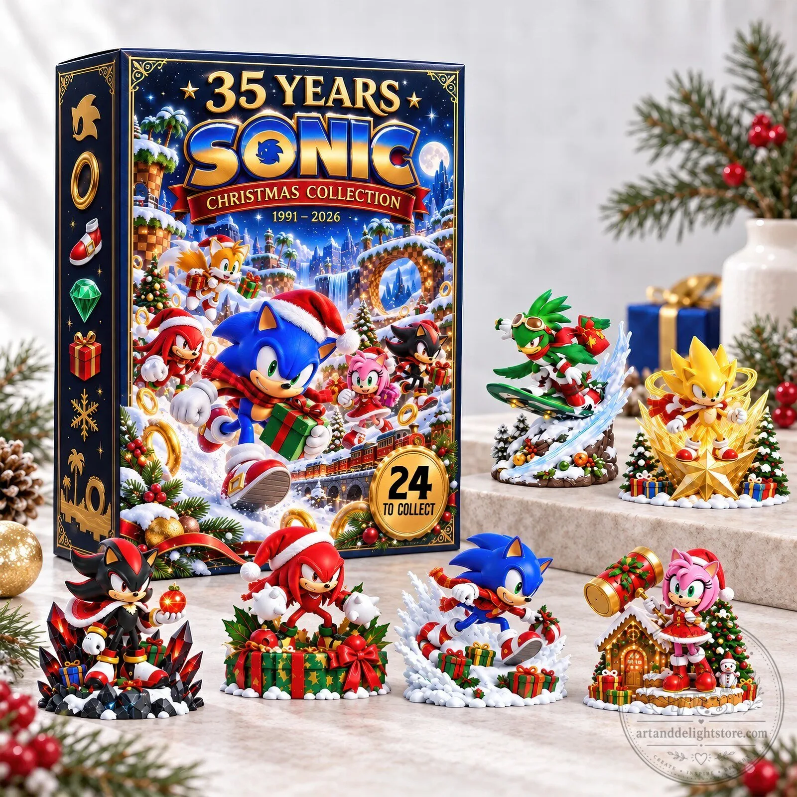 Sonic the Hedgehog 35th Anniversary Christmas Collection Advent Calendar Blind Box