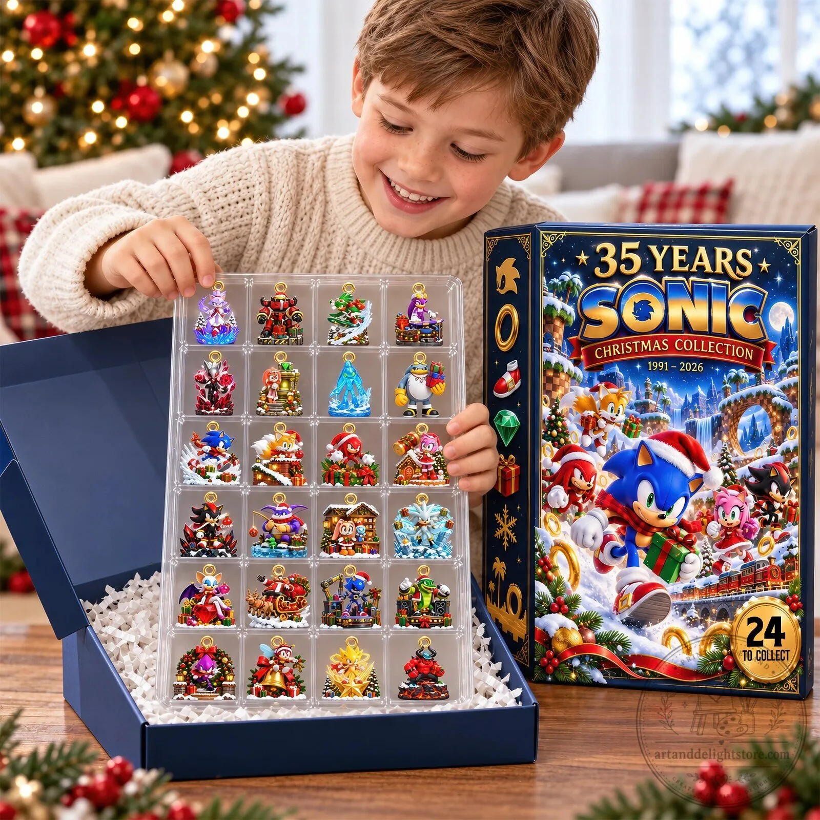 Sonic the Hedgehog 35th Anniversary Christmas Collection Advent Calendar Blind Box 2D 5 Sonic the Hedgehog 35th Anniversary Christmas Collection Advent Calendar Blind Box