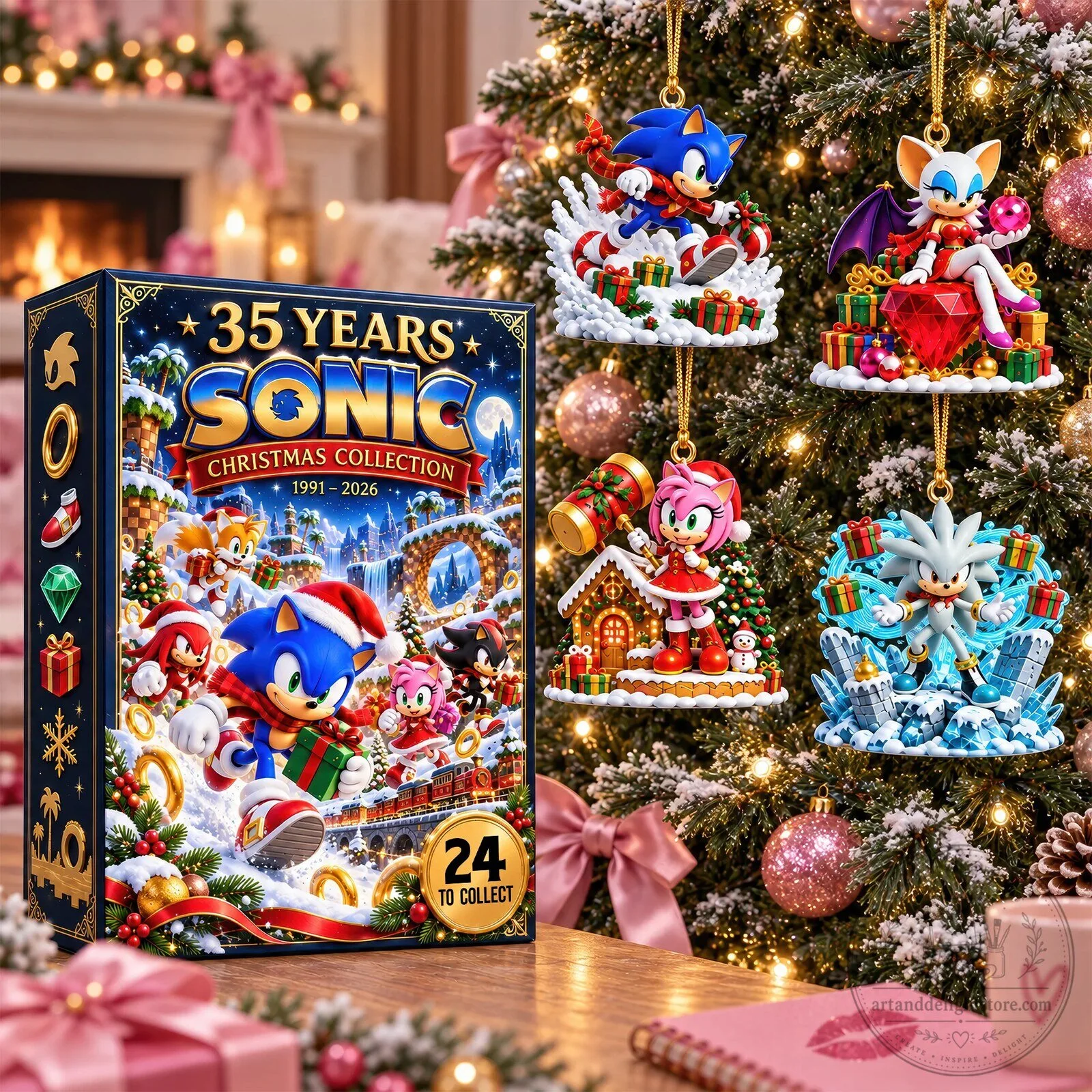 Sonic the Hedgehog 35th Anniversary Christmas Collection Advent Calendar Blind Box 2D 7 Sonic the Hedgehog 35th Anniversary Christmas Collection Advent Calendar Blind Box