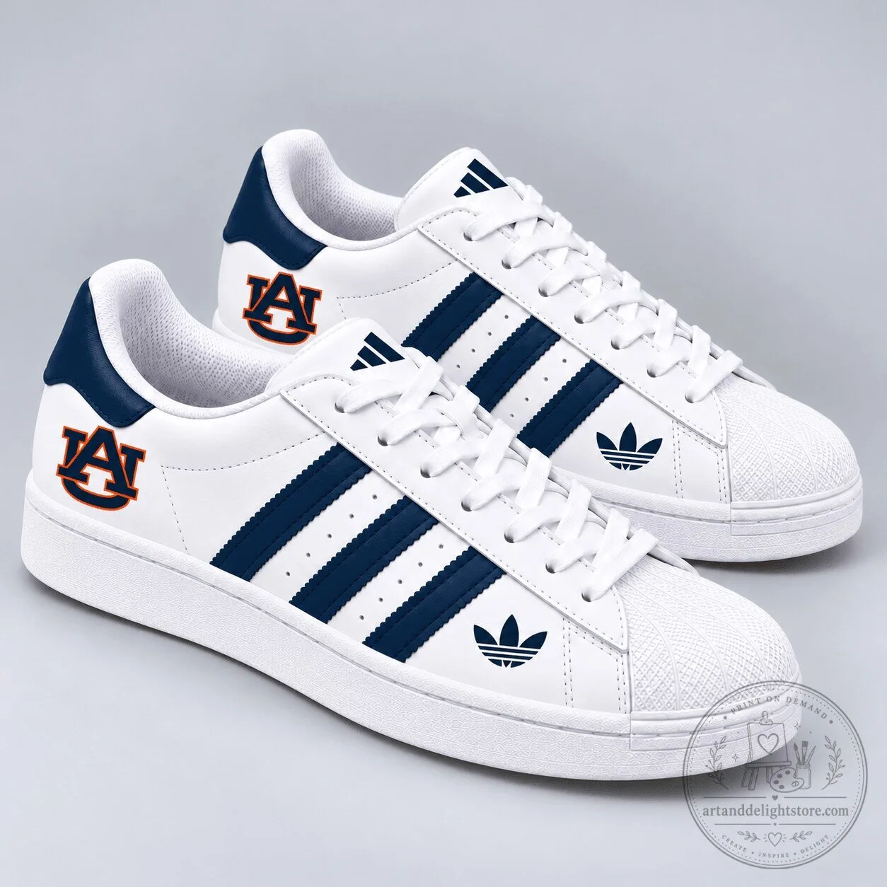 Auburn Tigers NCAA Game Day Legacy Superstar Shoes for Men and Women