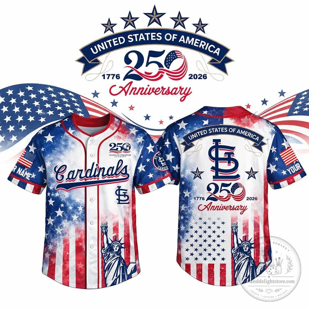 St. Louis Cardinals 250th Anniversary United States of America Baseball Jersey
