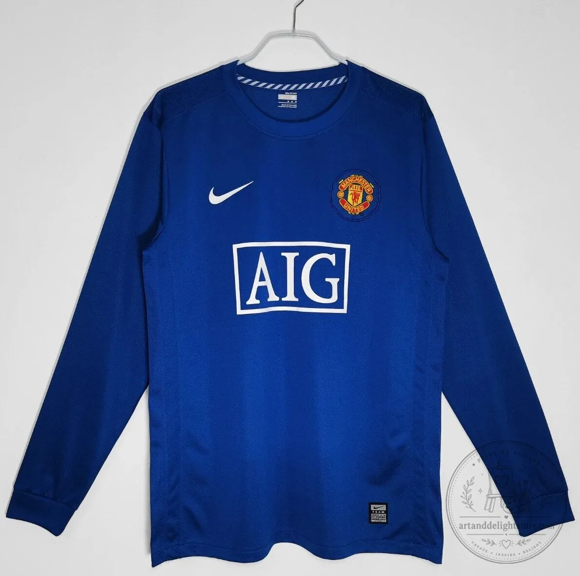 2008-2009 Away Retro Long Sleeve Football Jersey for Manchester United