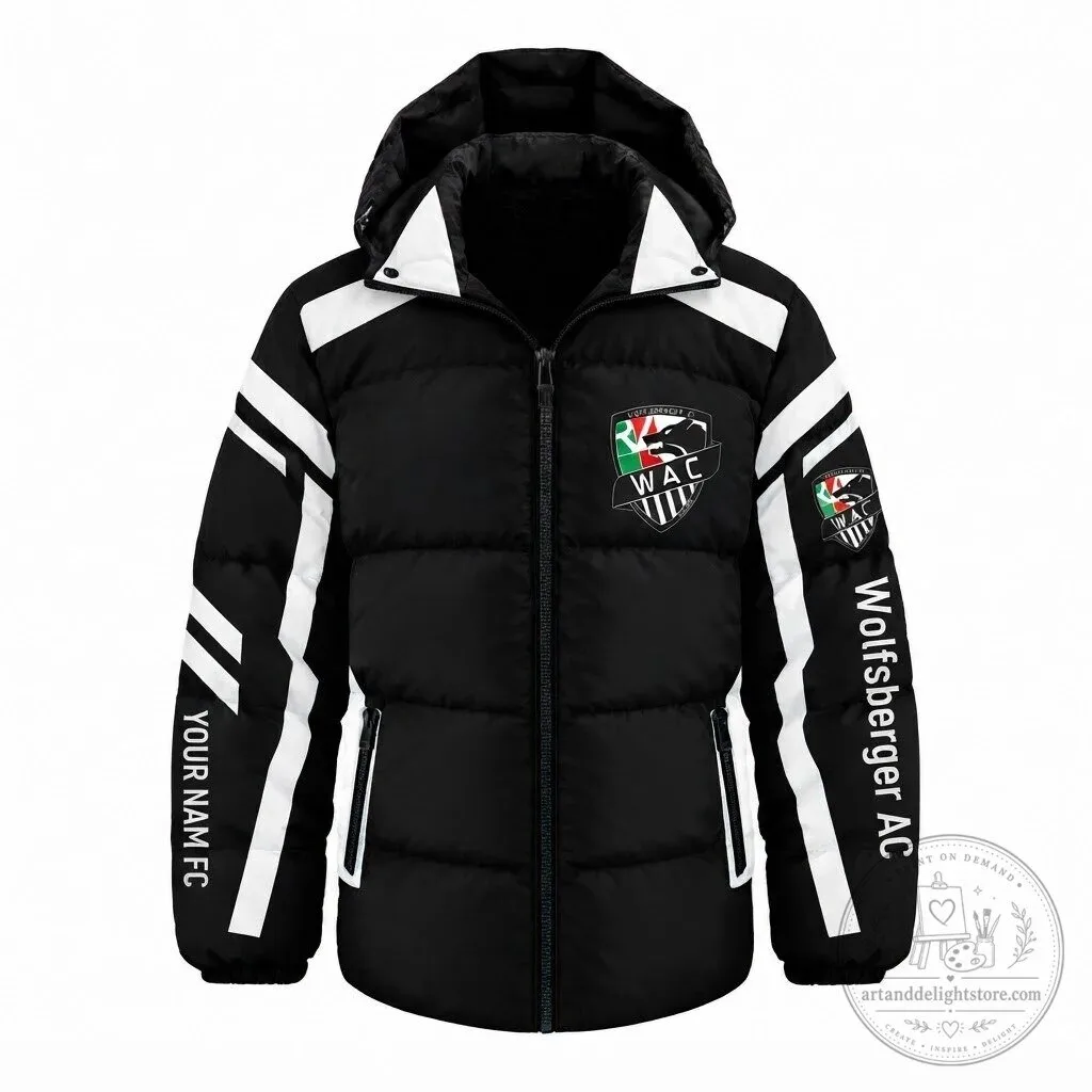 Wolfsberger AC Austrian Bundesliga Football Team Custom Name Winter Jacket