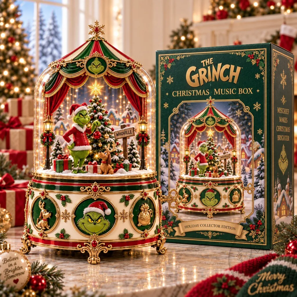 The Grinch Whoville Christmas Musical Snow Globe Holiday Collector Edition The Grinch Whoville Christmas Musical Snow Globe Holiday Collector Edition