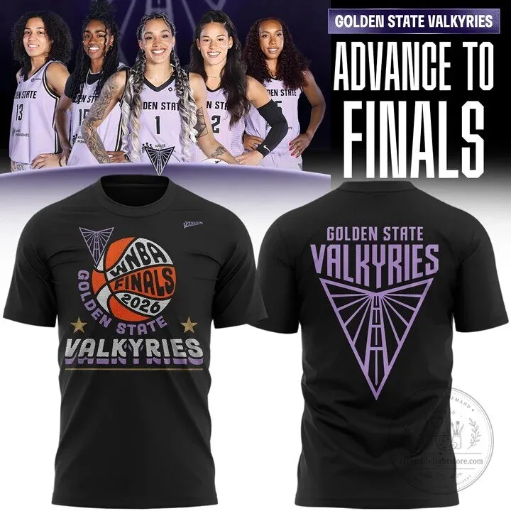 Golden State Valkyries 2026 WNBA Finals Black Graphic T-Shirt