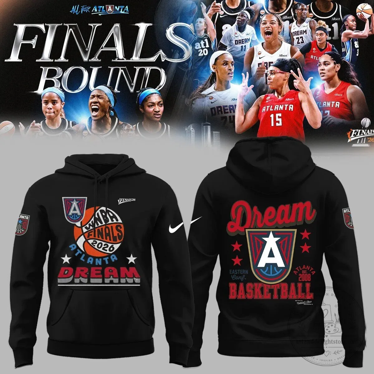 Atlanta Dream 2026 WNBA Finals Bound Basketball Hoodie
