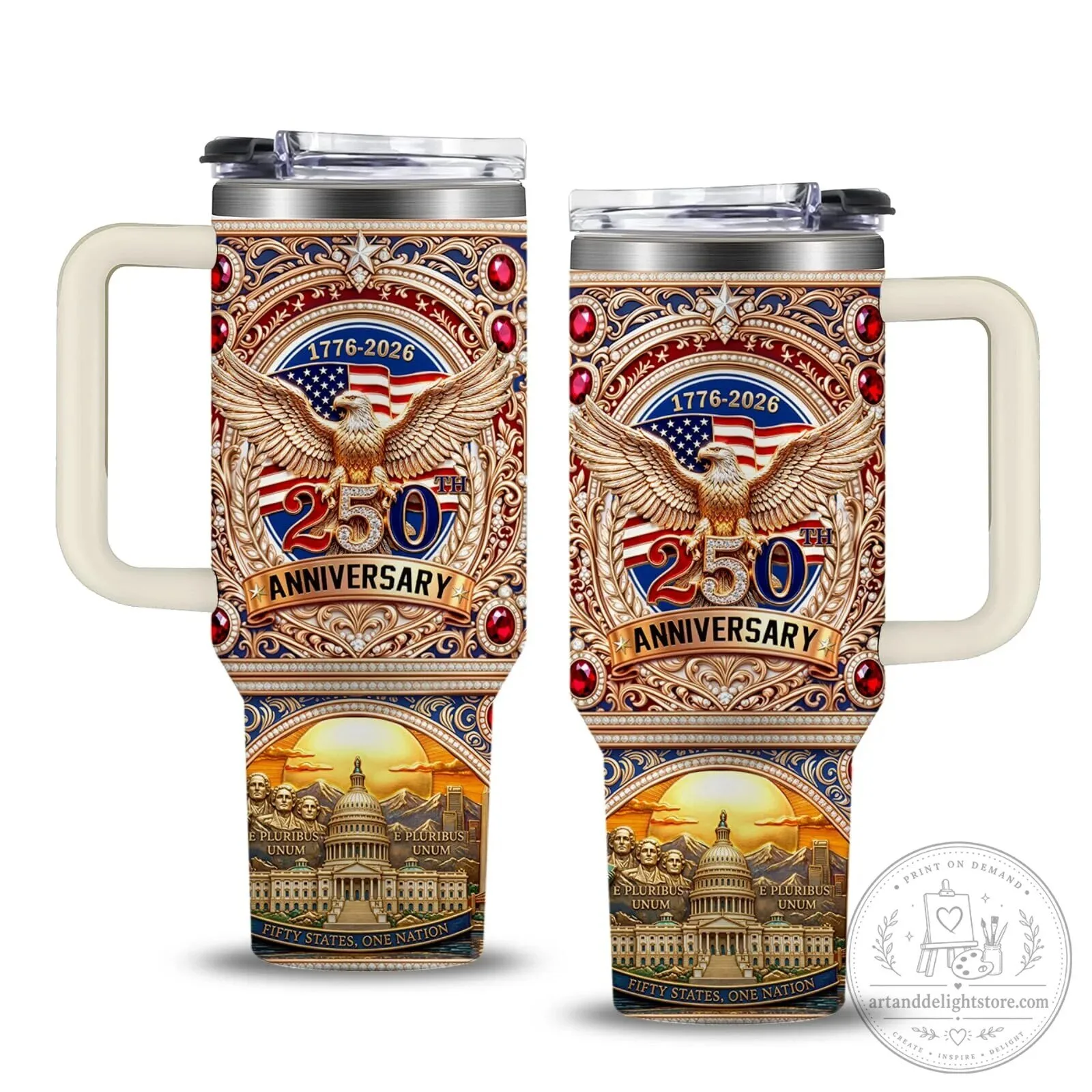 United States 250th Anniversary Commemorative Insulated Tumbler
