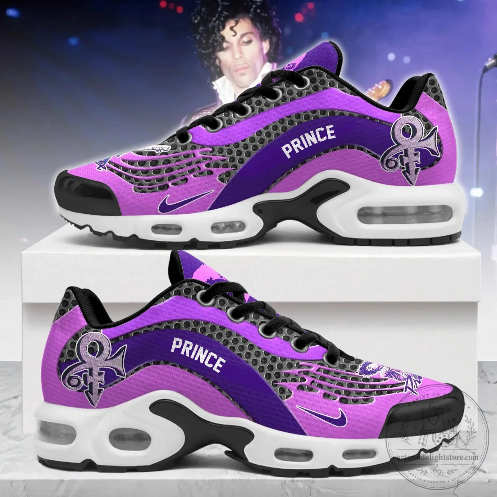 Prince Purple Rain Music Legend Air Cushion Running Shoes
