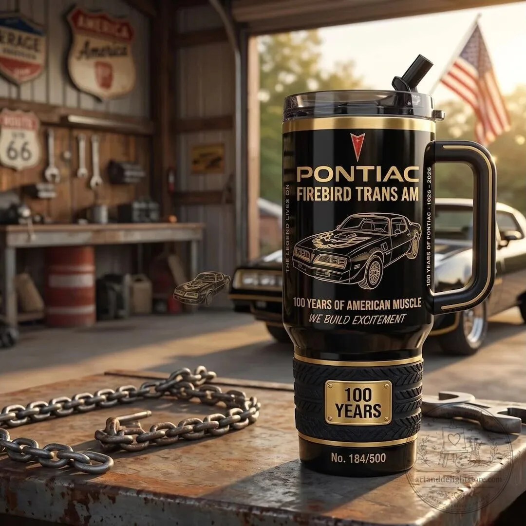 Pontiac Firebird Trans Am 100 Years American Muscle Car Tumbler