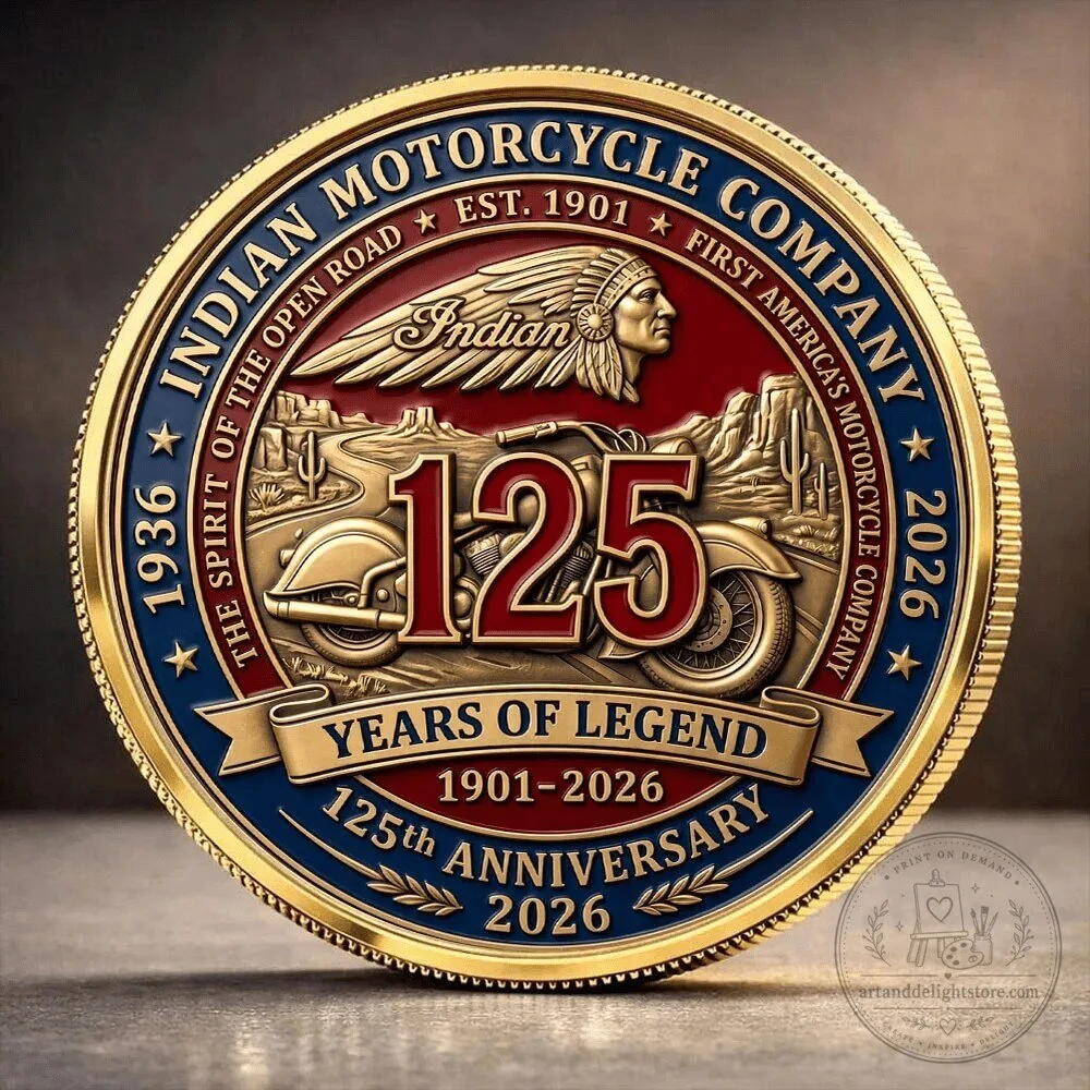 Indian Motorcycle Company 125th Anniversary Years of Legend Commemorative Coin