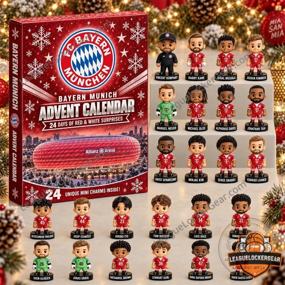 FC Bayern Munich Football Club 2026 Advent Calendar with Player Figurines 2D 4 FC Bayern Munich Football Club 2026 Advent Calendar with Player Figurines 2D