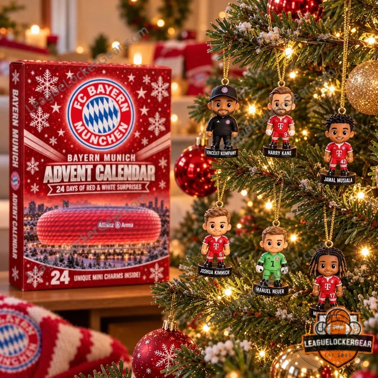 FC Bayern Munich Football Club 2026 Advent Calendar with Player Figurines 2D 5 FC Bayern Munich Football Club 2026 Advent Calendar with Player Figurines 2D