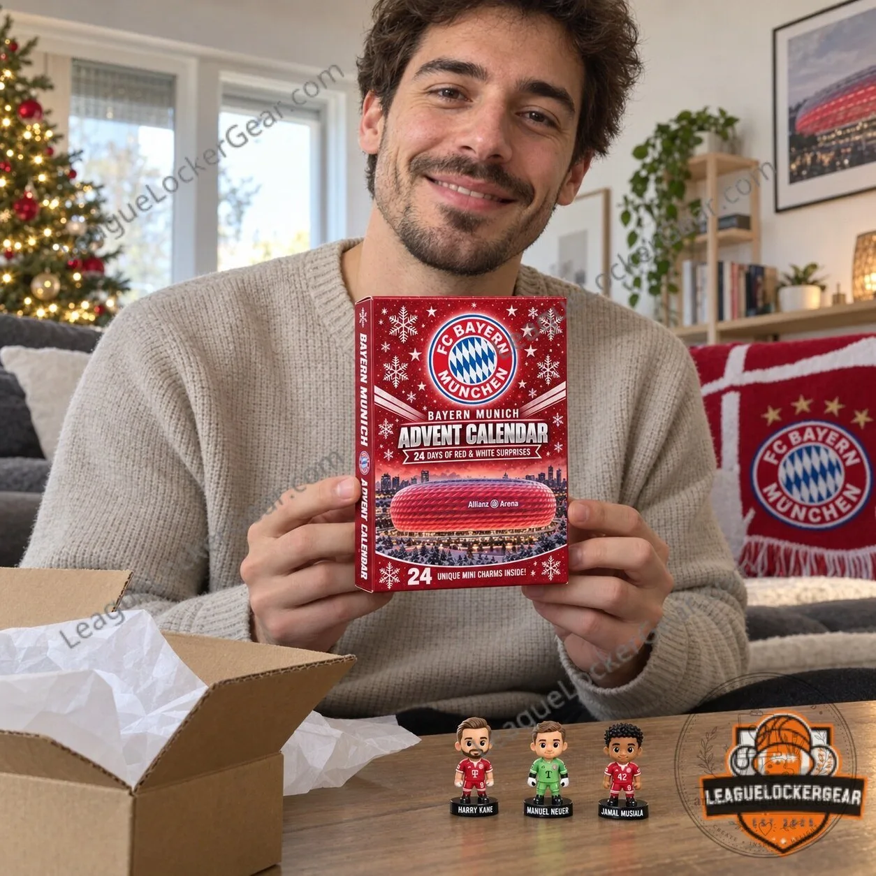 FC Bayern Munich Football Club 2026 Advent Calendar with Player Figurines 2D 6 FC Bayern Munich Football Club 2026 Advent Calendar with Player Figurines 2D