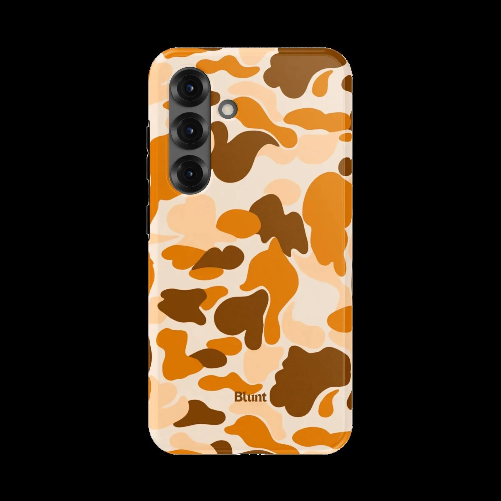 Orange Camouflage Pattern Samsung Galaxy Phone Case
